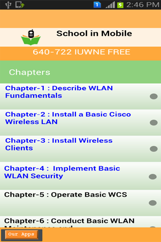 CCNA-IUWNE Exam 640-722 free