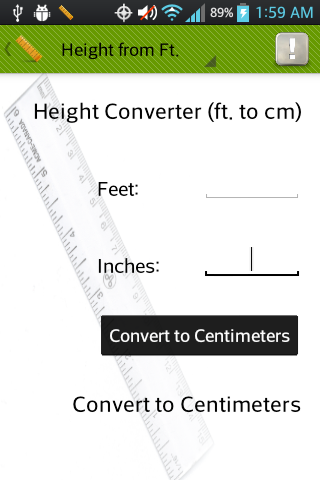 Height and Weight Converter