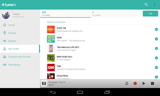 TuneIn Radio Pro - screenshot thumbnail