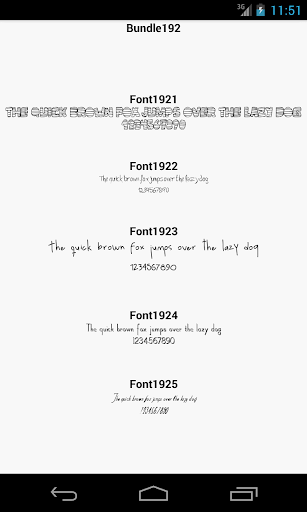 Fonts for FlipFont 192