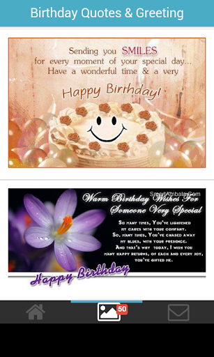 Birthday quotes card greeting