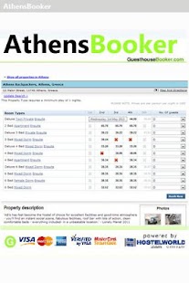 Free Athens hostel booking APK