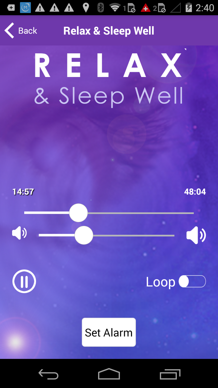 Relax &amp; Sleep Hypnotherapy Screen 2