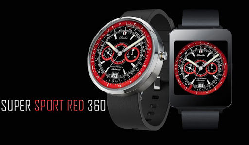 Super Sport Red 360 Watch Face