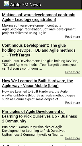 Agile PM Feed