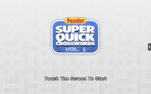 Puzzler Super Quick Xword - 1