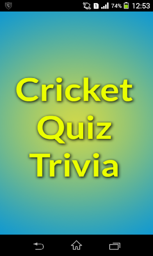 Cricket Quiz Trivia