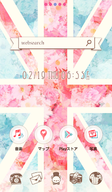 英国風おしゃれ壁紙 春の旅行気分な花柄ユニオンジャック Androidアプリ Applion
