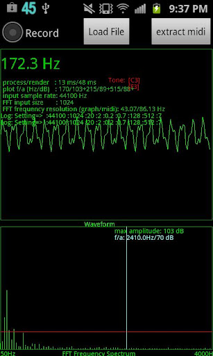 FFT midi converter