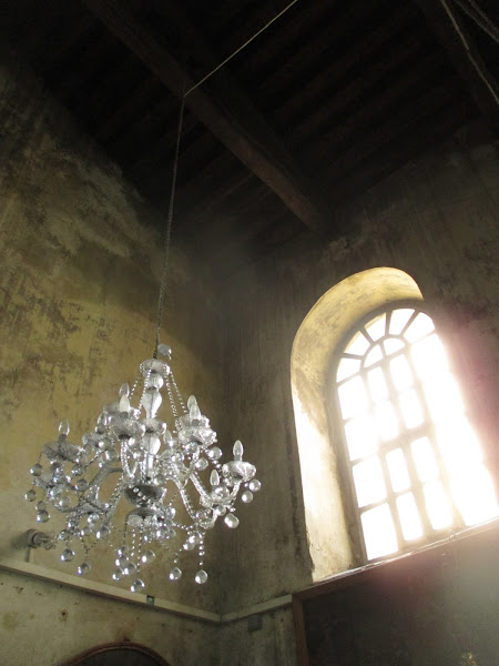 Church of the Nativity Chandelier and Window