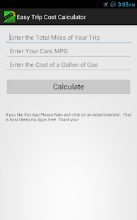 Free Download Easy Trip Cost Calculator APK for PC