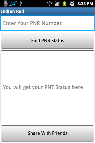 PNR Status Share