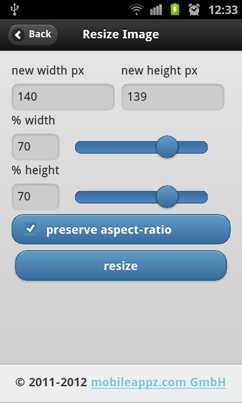 Image Resizer Screen 2