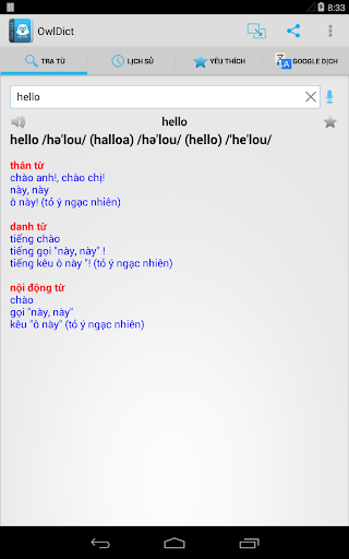 Tu dien Anh Viet OwlDict