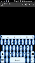 Keyboard Theme Glitter F Blue APK Download for Android