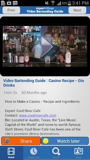 Video Bartending Guide