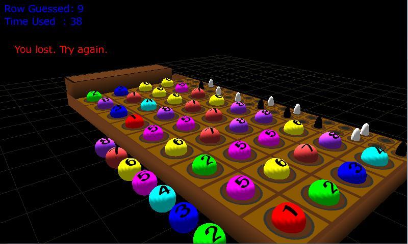 3D Mastermind Screen 3