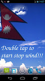 3D Nepal Flag Live Wallpaper