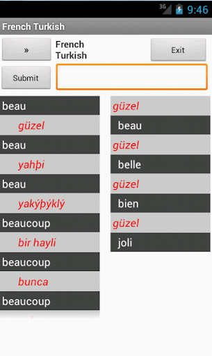 Turkish French Dictionary