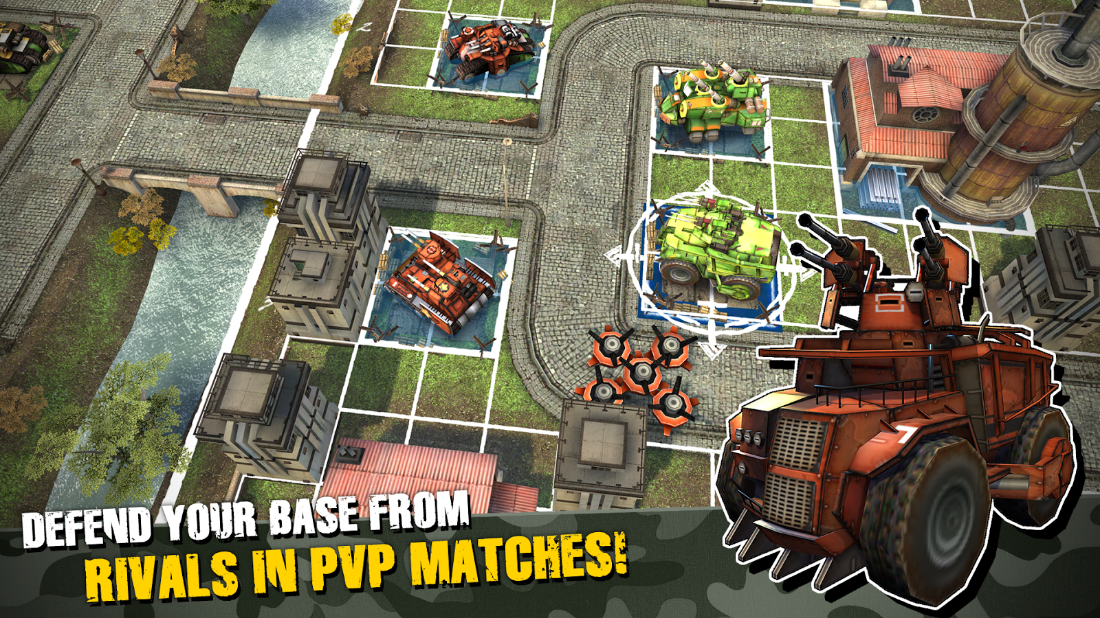  Base Busters per Android e iOS   domina la guerra con la tua squadra di tank!