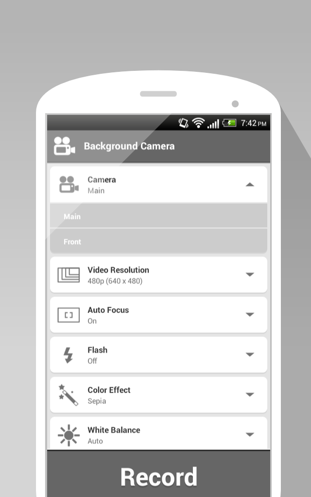 Background Camera Screen 3