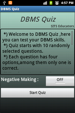 【免費教育App】DBMS Quiz-APP點子