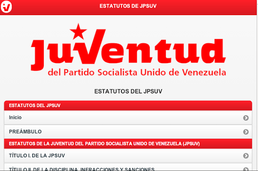 【免費書籍App】Estatutos del JPSUV Venezuela-APP點子