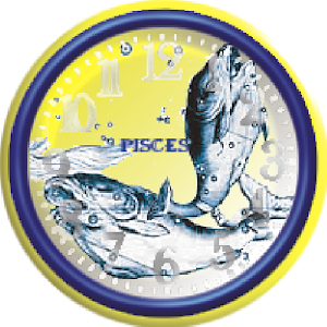 Pisces Zodiac Analog Clock 1.0