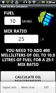 Fuel/Oil Mix Calculator(圖2)-速報App