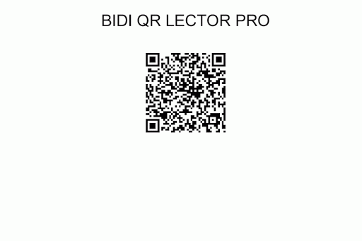 BIDI QR LECTOR PRO