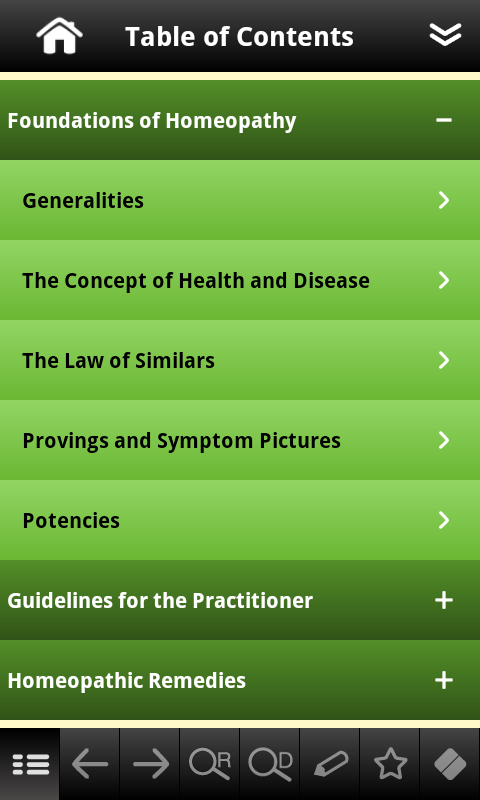 Homeopathy pocket Screen 2
