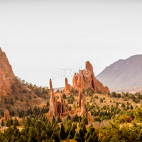 Garden of the Gods Panorama by Robie Blair - Landscapes Mountains & Hills