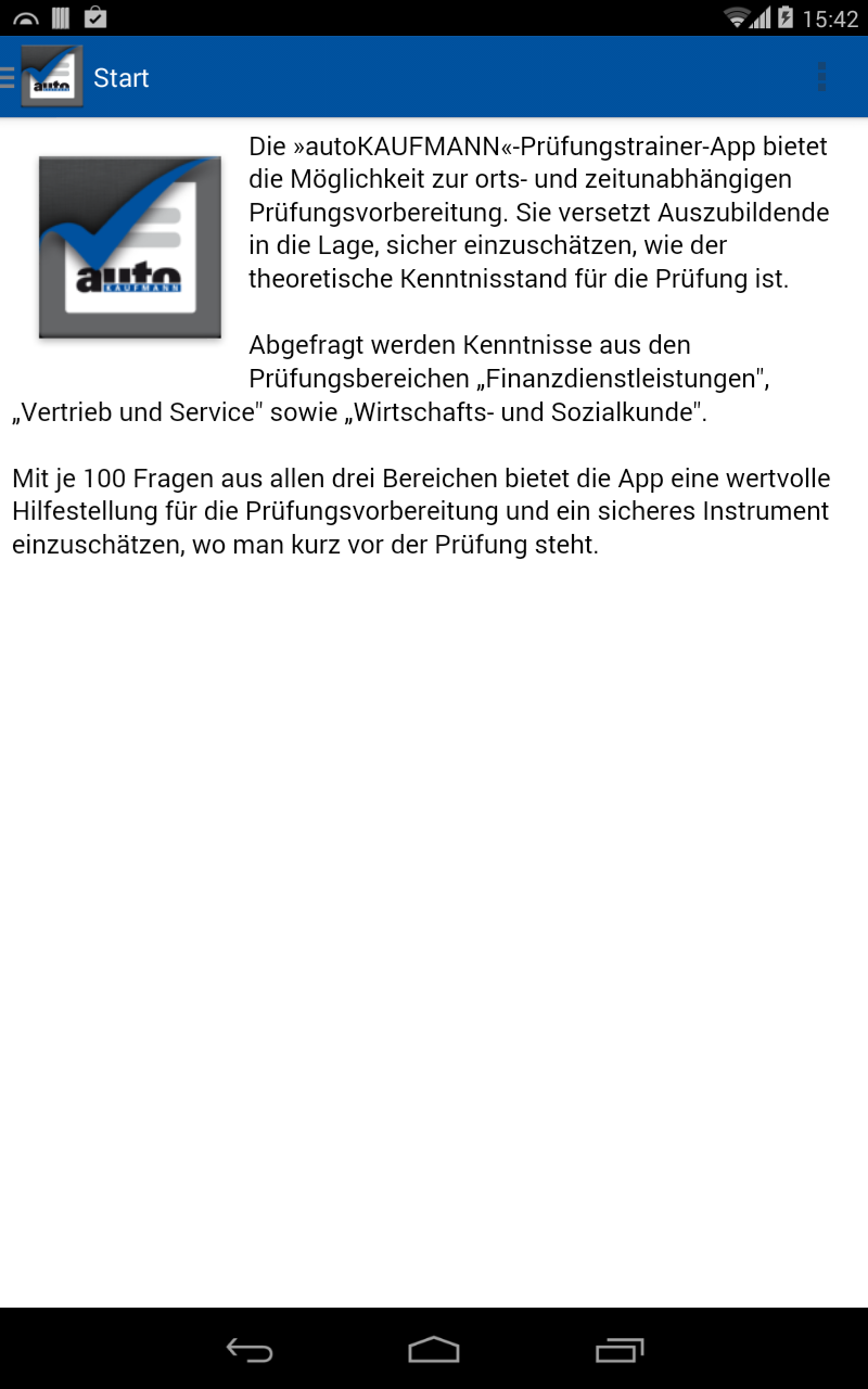 autoKAUFMANN Prüfungstrainer Screen 3