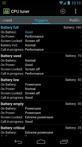 CPU tuner Rooted phones v3.3.4