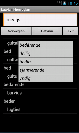 Norwegian Latvian Dictionary