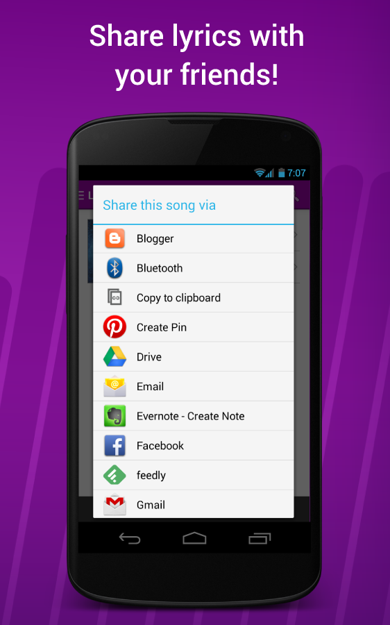 Lyrically - Music Lyrics - screenshot