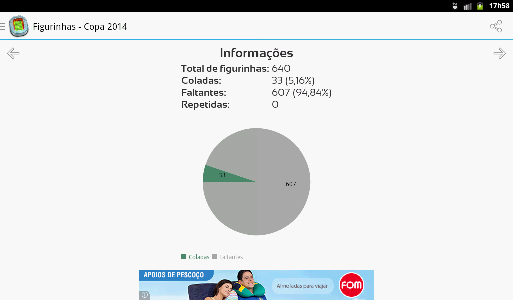 Figurinhas Copa 2014 - screenshot
