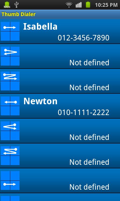 Thumb Dialer Screen 3