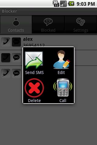 SMS &amp; Call Blocker PRO Screen 2