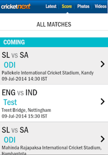 CricketNext Live for Android - screenshot thumbnail