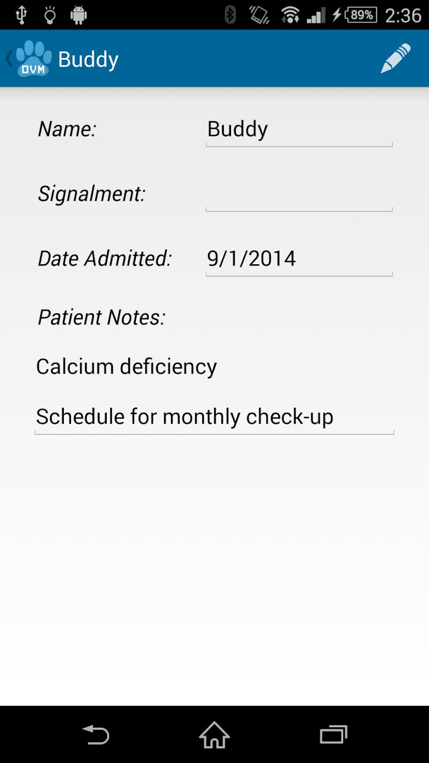 DVM Calc Screen 2