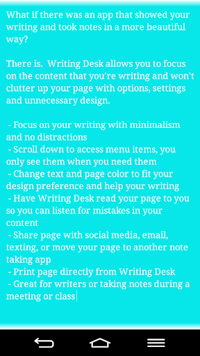 【免費生產應用App】Writing Desk-APP點子