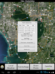 Florida Tides &amp; Weather screenshot for Android