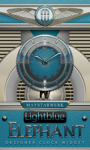 Clock Widget Lightblue Eleplan