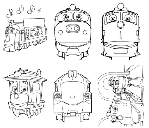 Thomas And Train Coloring