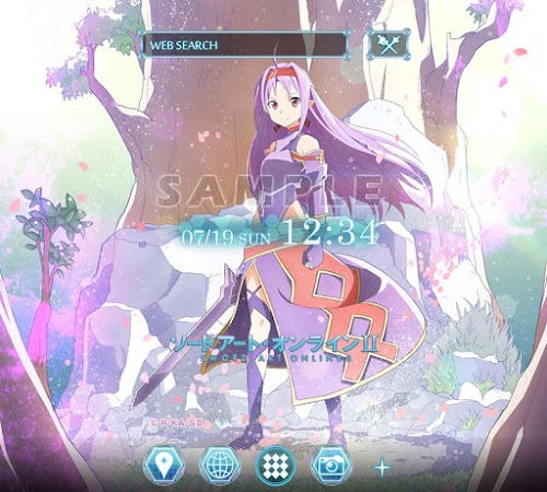 Android application ソードアート・オンラインⅡ（アニメ）きせかえテーマ2 screenshort