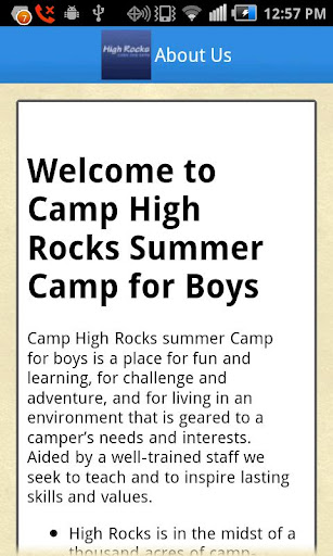 Camp High Rocks