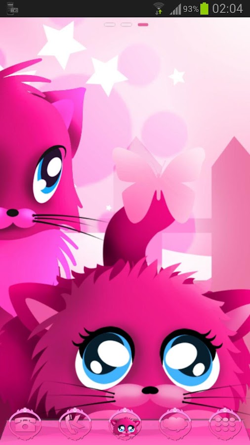 Pink cats theme 4 Go Launcher Android Apps on Google Play