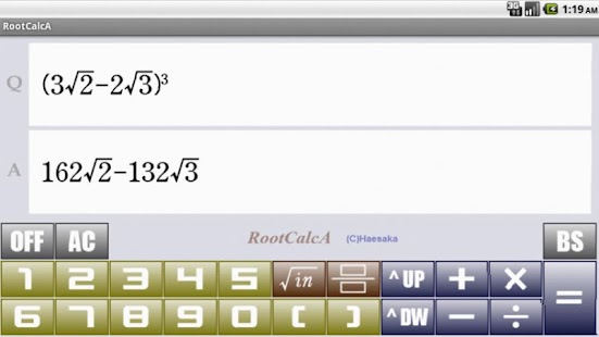 Free Download RootCalcA APK for Android