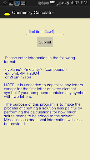 Chemistry Calculator